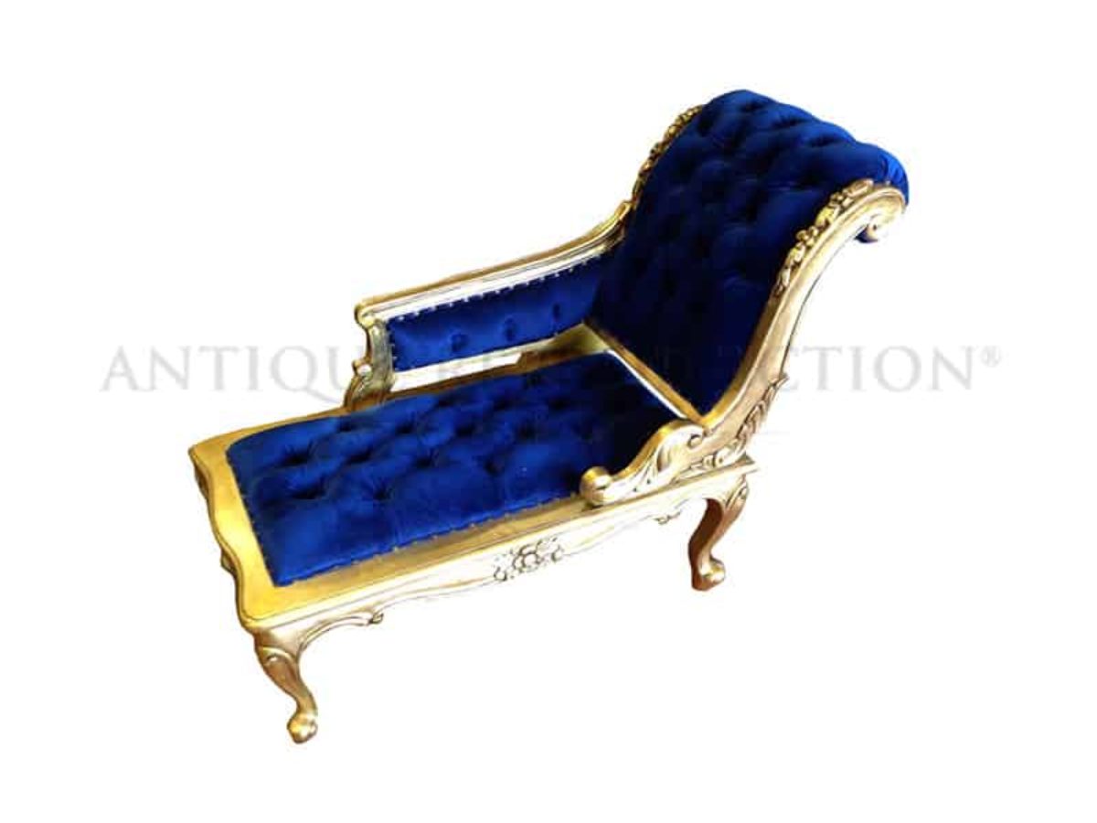 royal blue chaise lounge