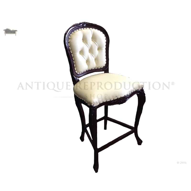 Louis Rose Carved Bar Stool French Provincial Antique Reproduction Shop
