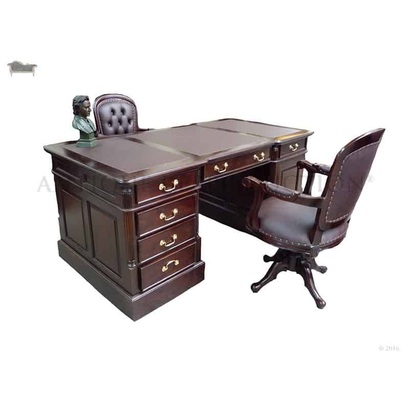 Partner S Desk Office Writing Table 180cm With Matching Victorian