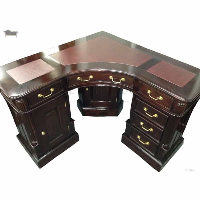 Partner's Style Corner Desk Writing Office Table Antique ...