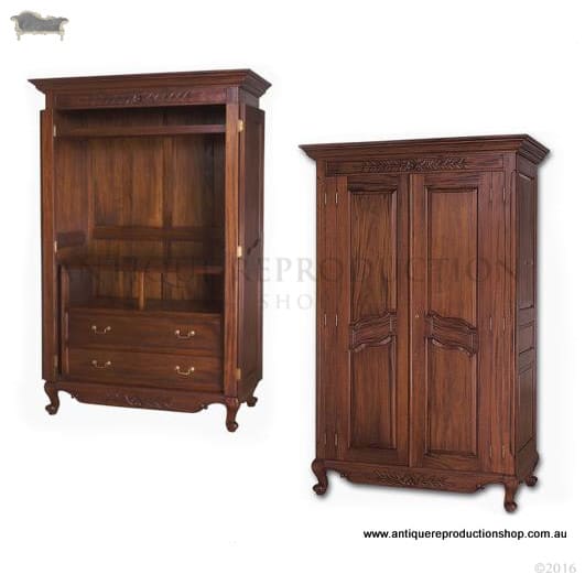 Tv Cabinet Armoire Wardrobe For Bedroom Antique Reproduction Shop