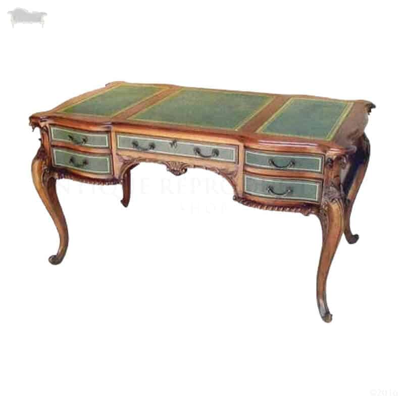 Victorian French Writing Desk Louis 5 Draw Antique Reproduction Shop