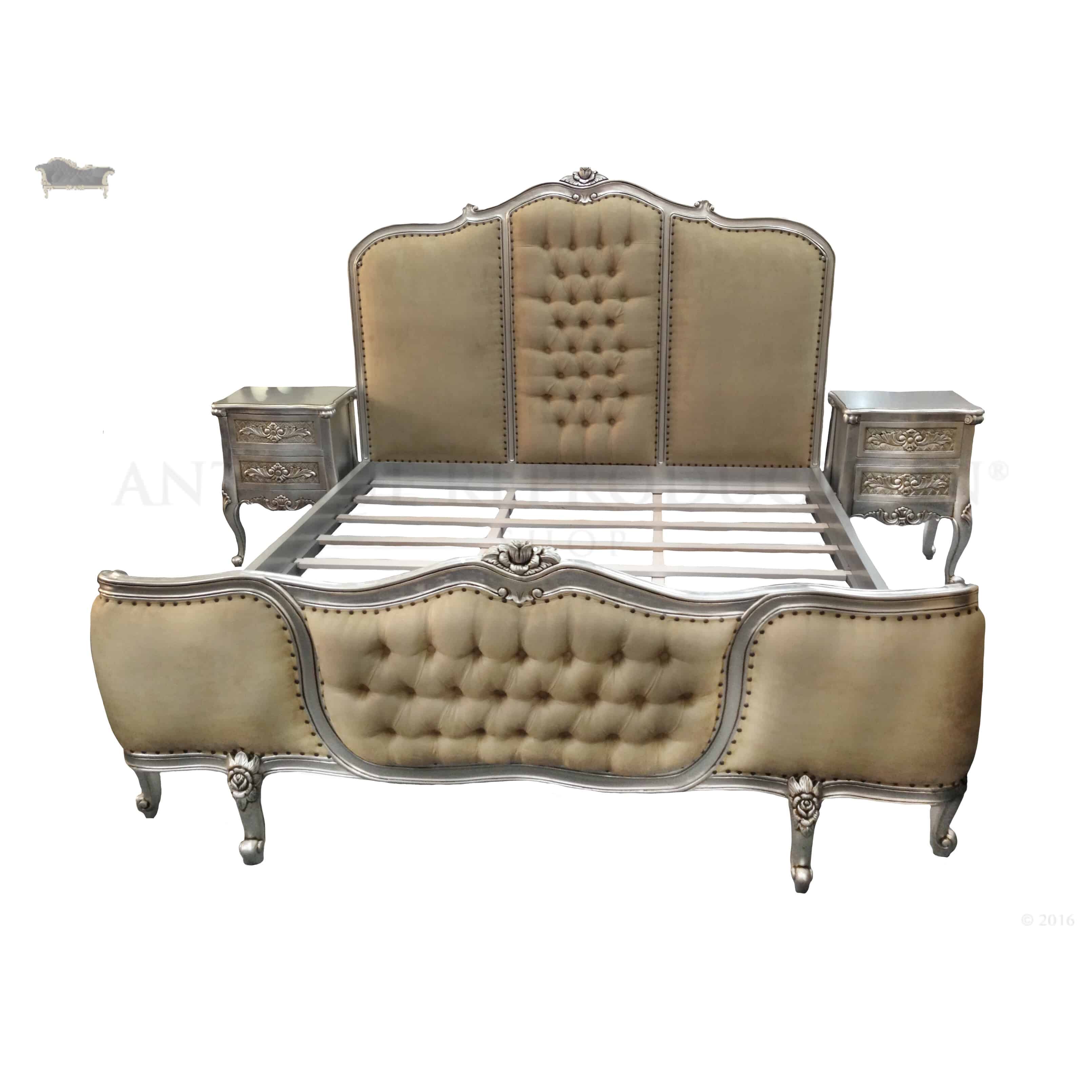 Bedroom Set French Provincial Upholstered Corbeille Bed And