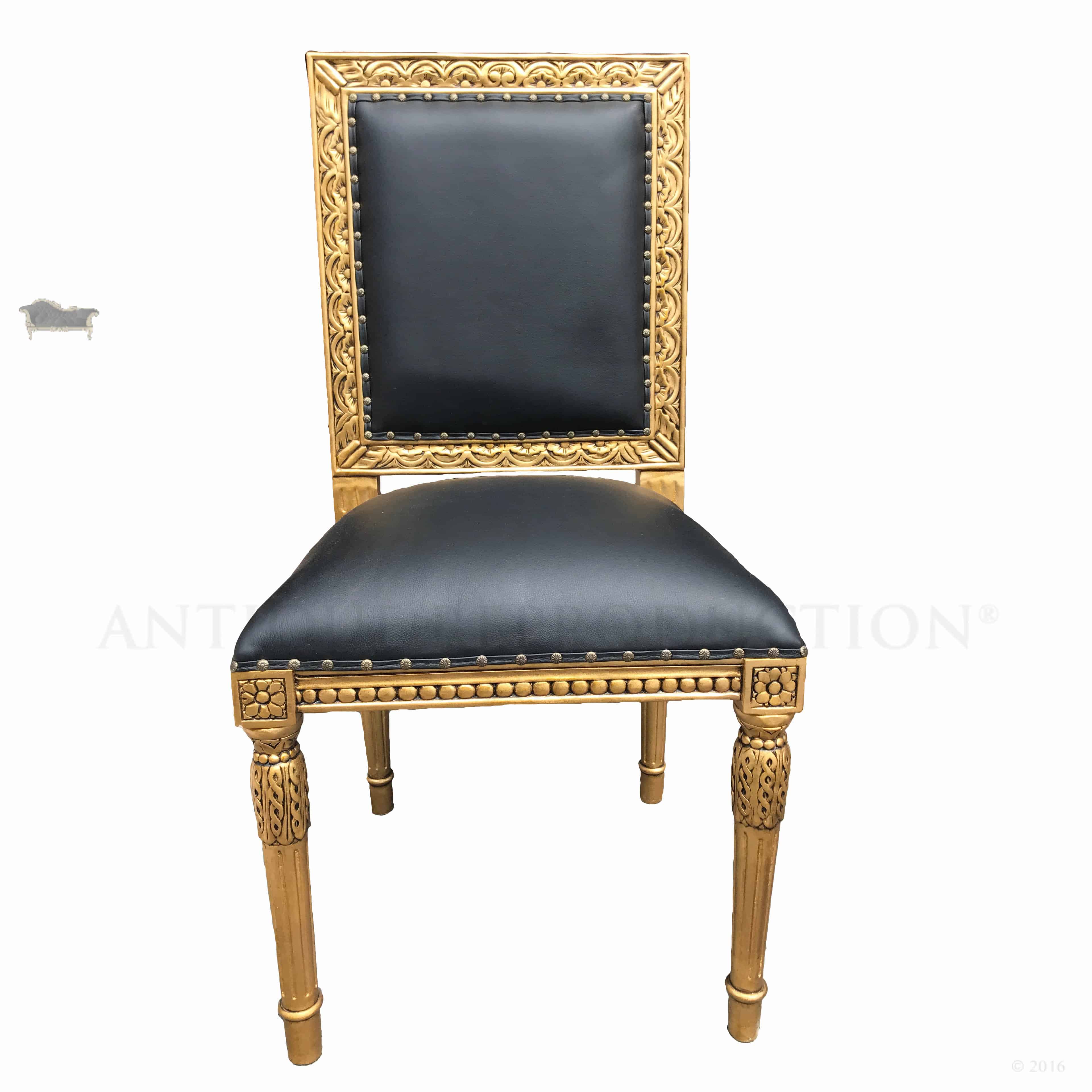 French Louis XVI Dining Chair Square Back - Antique ...