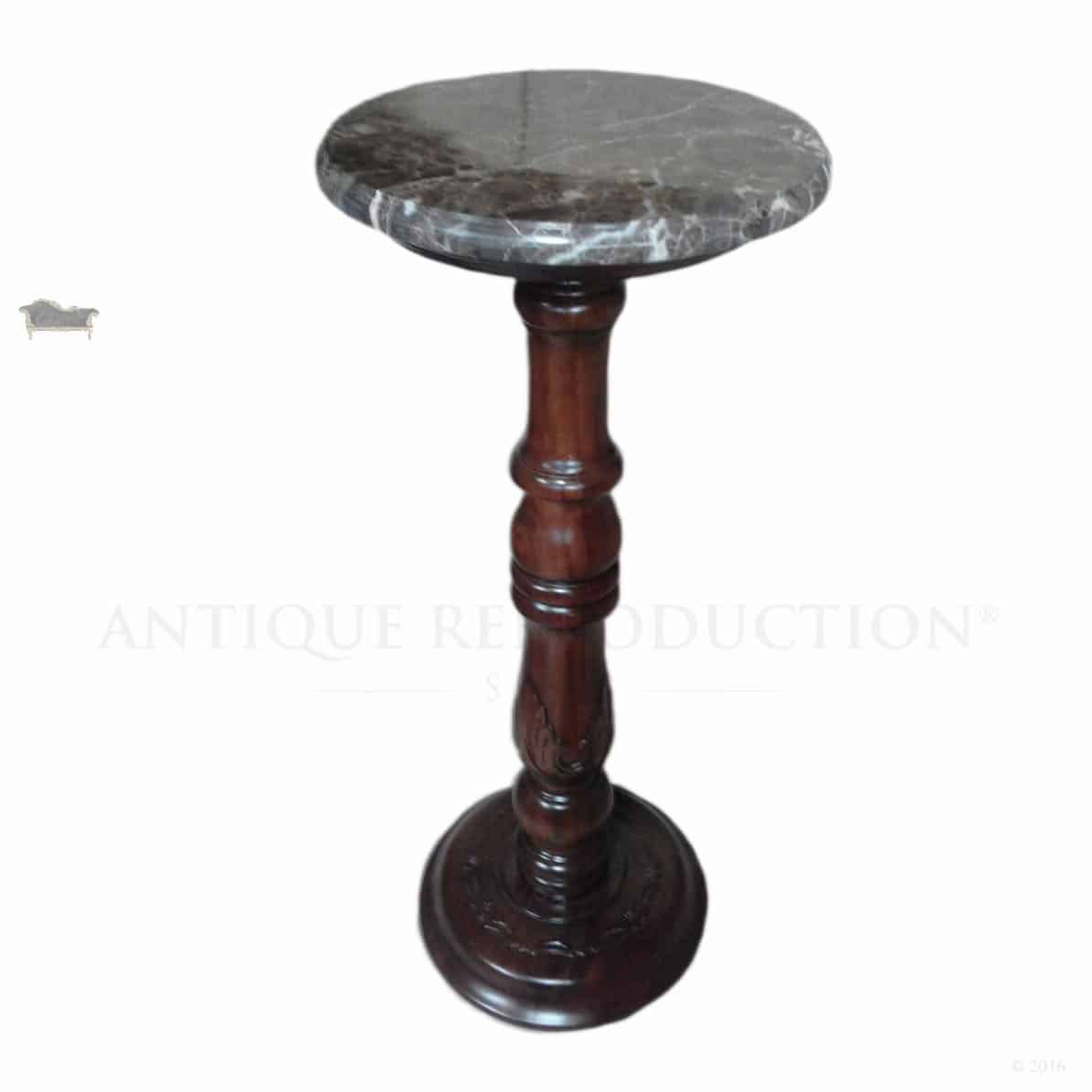 Victorian Art Deco Mahogany Plant Pot Stand Small Antique